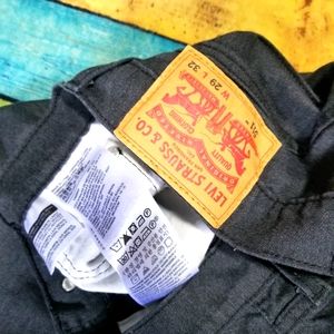 Levi's 511 Matte black skinny jeans